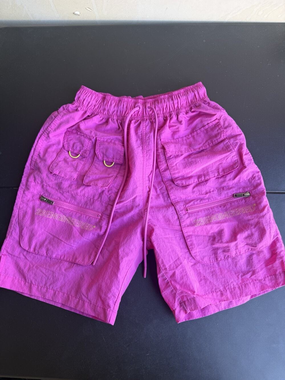 Jordan Shorts Men's M Pink 23 Engineered Cargo Nylon Athletic Run CN7298-623